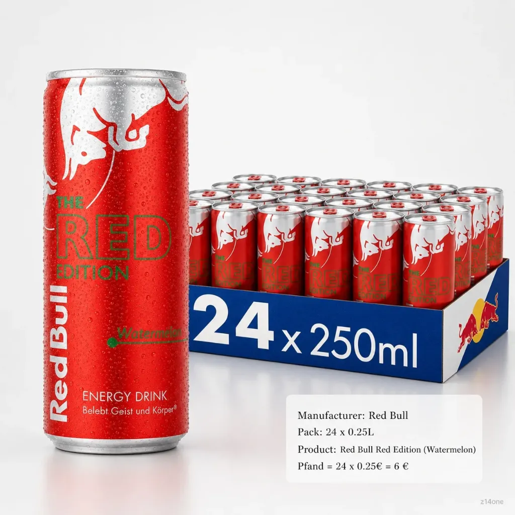 [01-0069] Red Bull Red (Wassermelone) DOSE ( 24 x 0.25L )