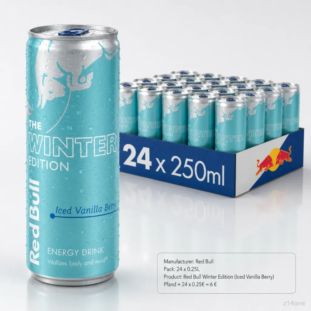 [01-0184] Red Bull Winter (Iced Vanilla Berry) DOSE ( 24 x 0.25L )