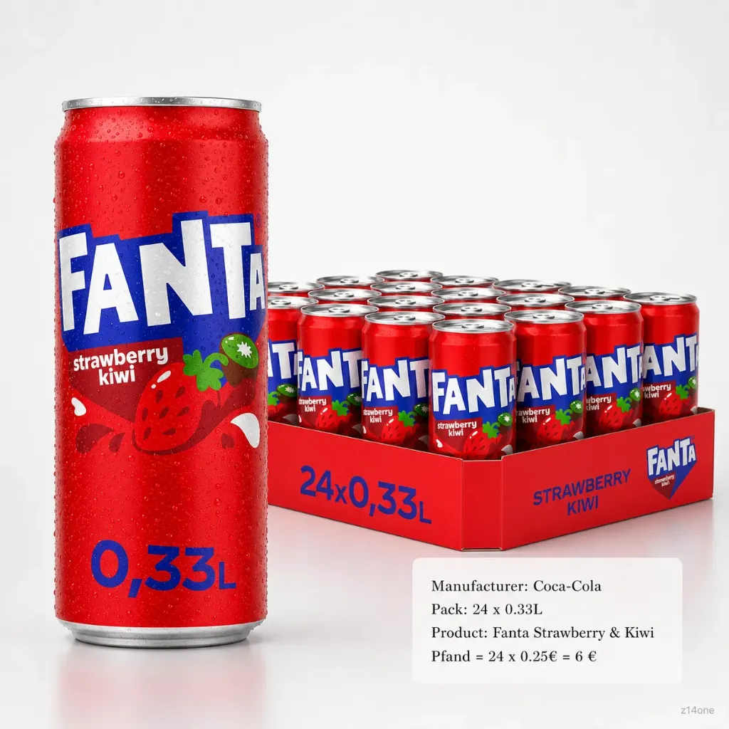 [01-0087] Fanta Strawb.Kiwi  DOSE ( 24 x 0,33 L )