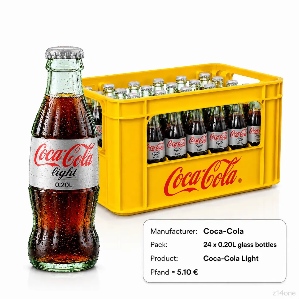 [02-0158] Coca Cola Light   GLASS ( 24 x 0,2 L )