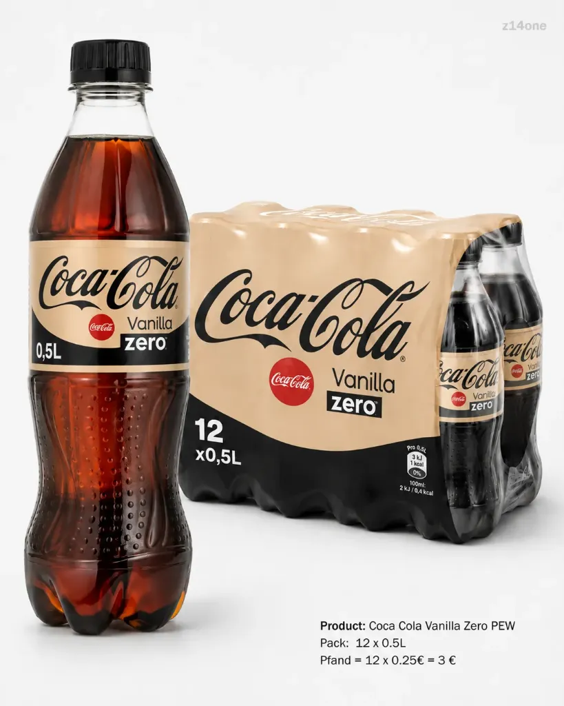 [03-0058] Coca Cola Vanilla Zero   PEW ( 12 x 0,5 L )