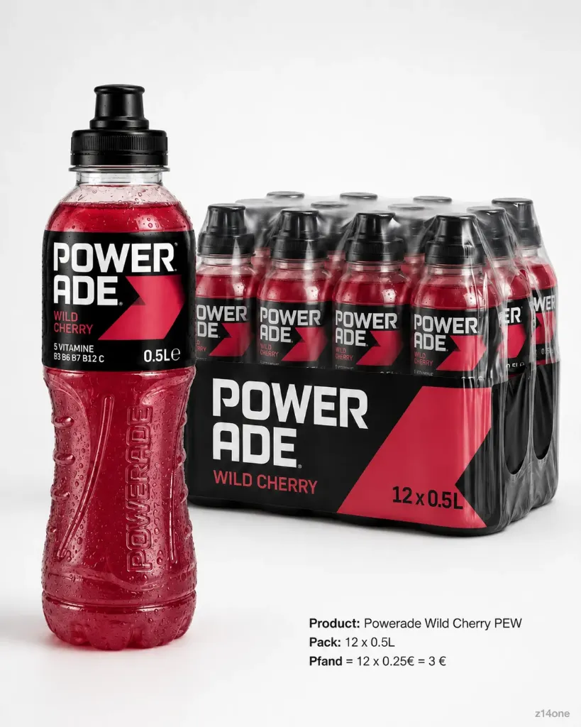 [03-0039] Powerade Wild Cherry   PEW ( 12 x 0,5 L )