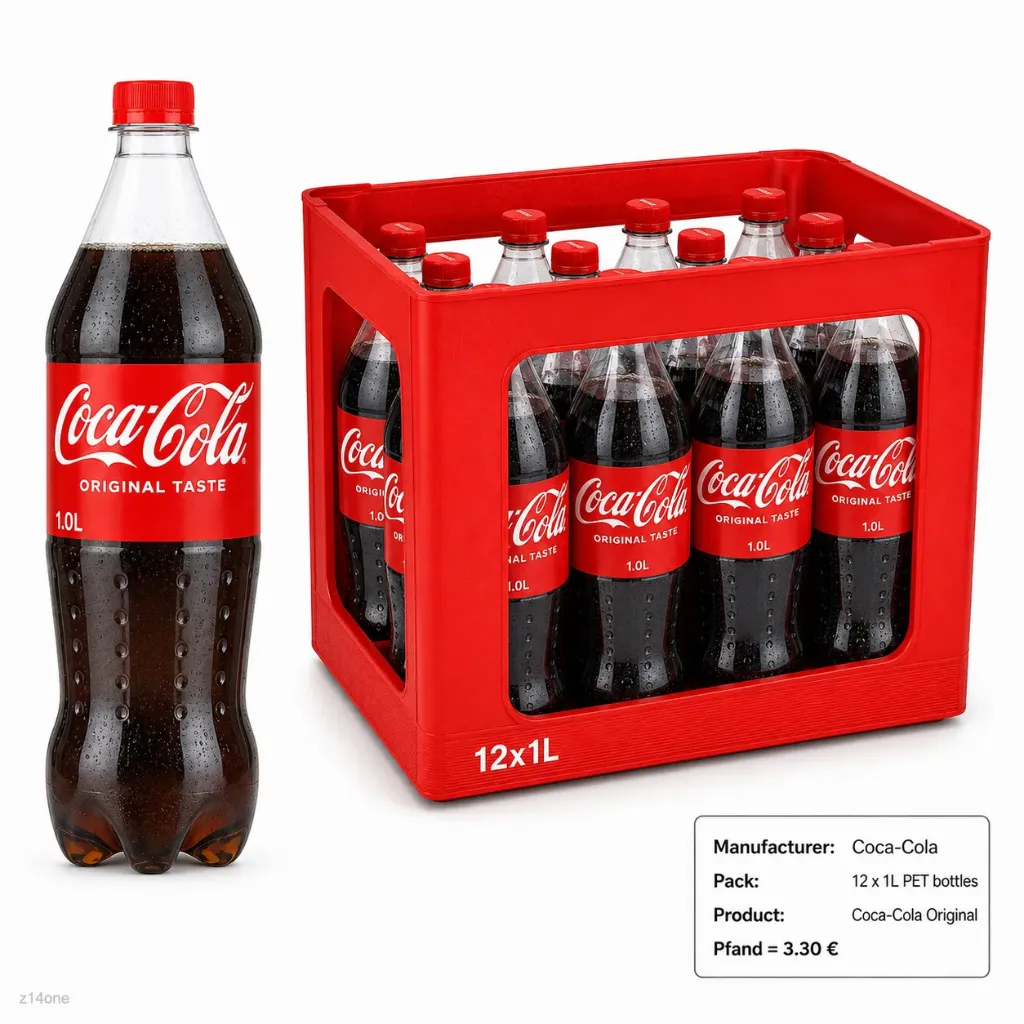 [03-0060] Coca Cola Original  PET ( 12 x 1 L )