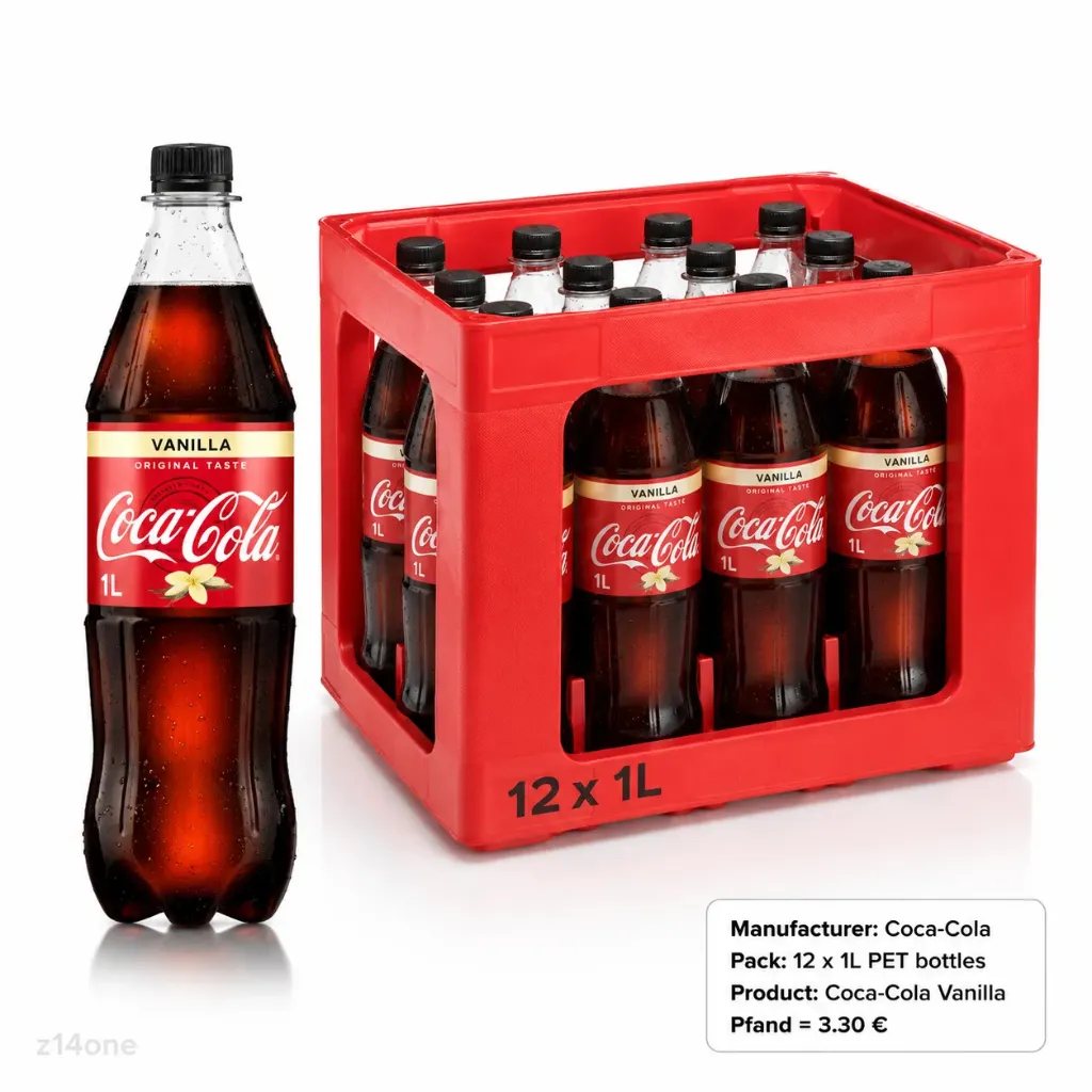 [03-0117] Coca Cola Vanille  PET ( 12 x 1 L )