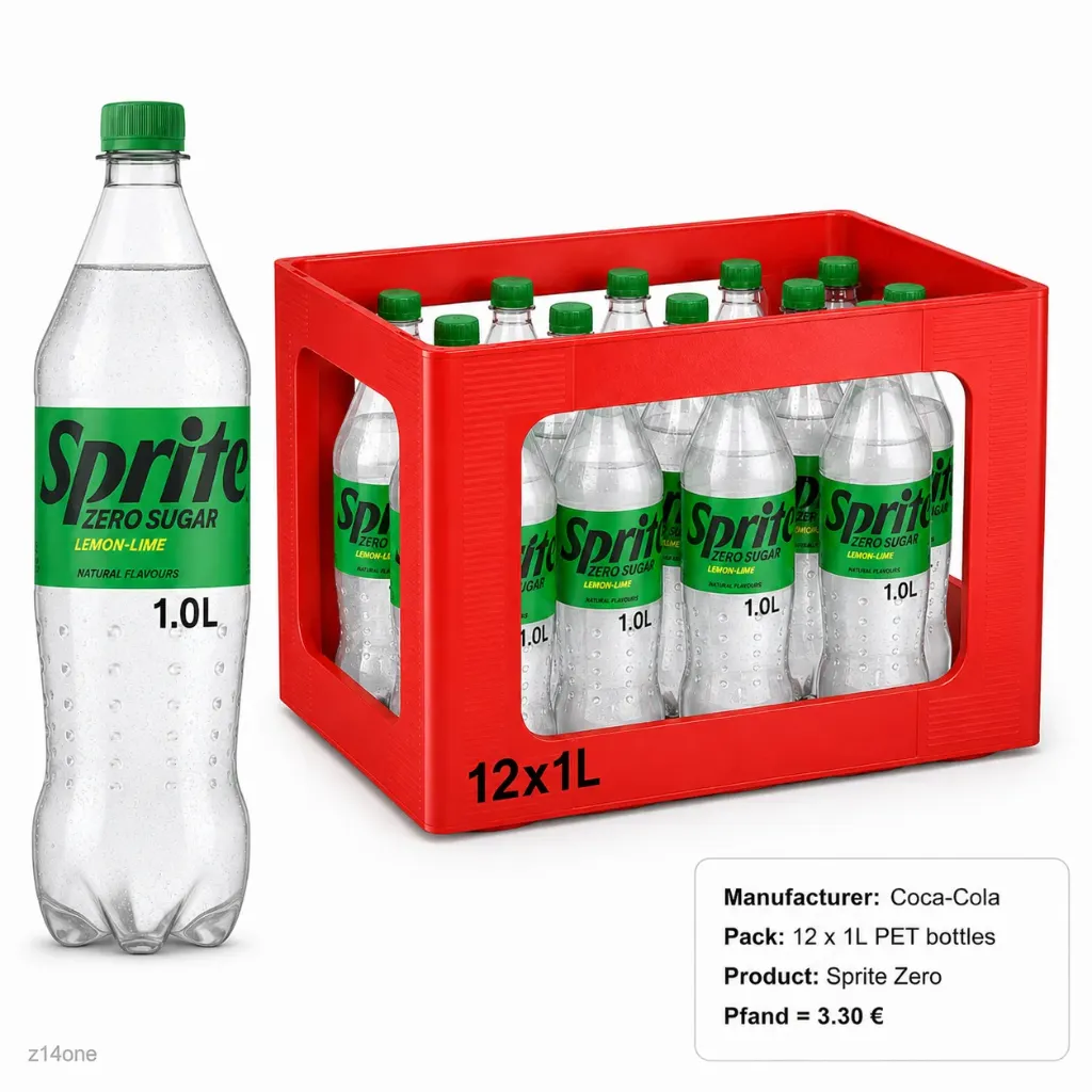 [03-0102] Sprite Zero  PET ( 12 x 1 L )