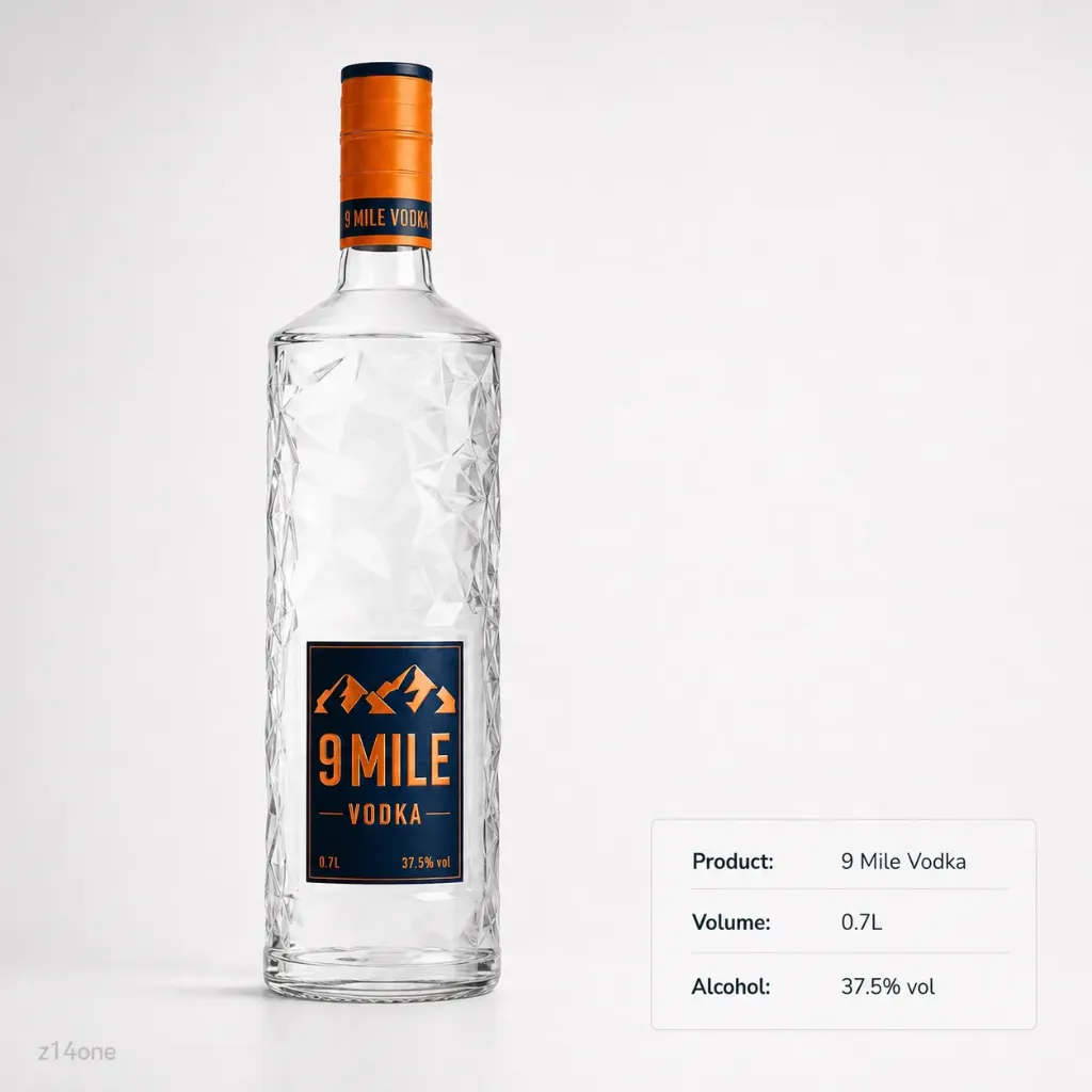 9 Mile Vodka (37,5 % Vol) 0.7L