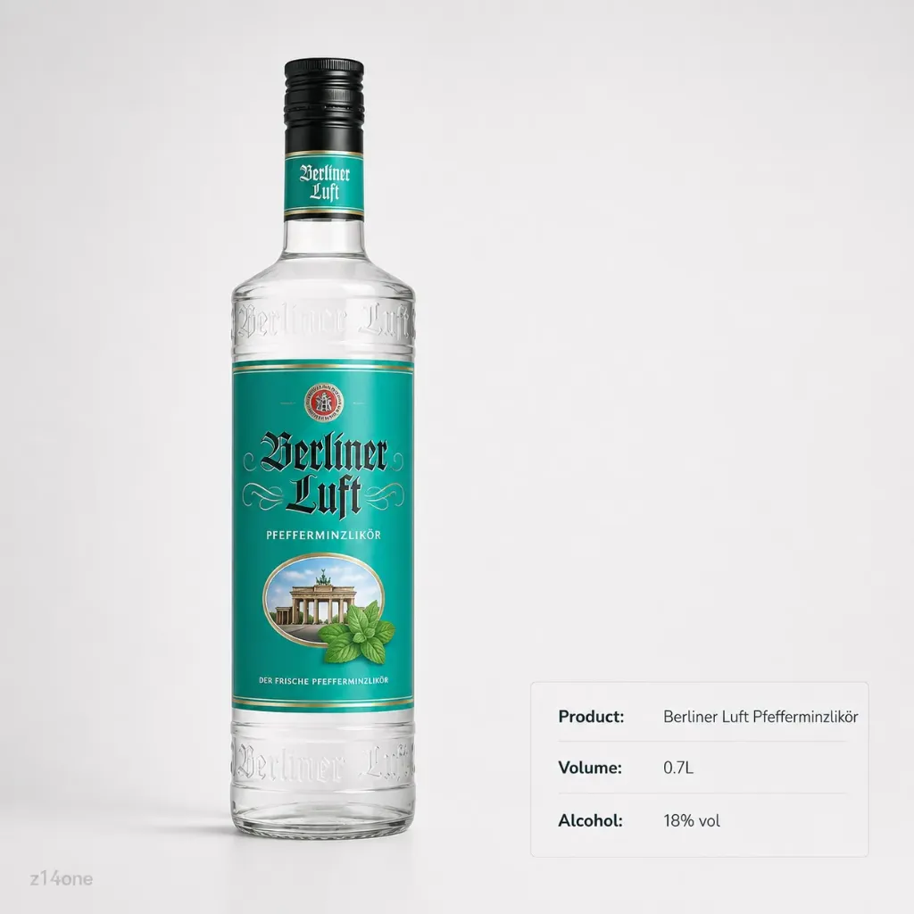 Berliner Luft Pfefferminzlikör 18% Vol. 0.7 L